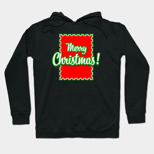 Merry Christmas Graphic Hoodie by LupiJr